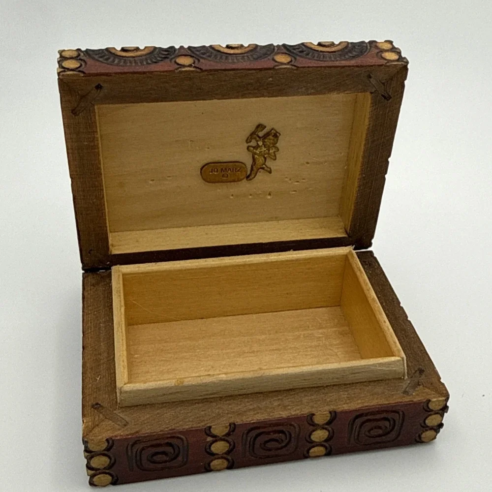 Vintage Jo‎ Marz Wooden Trinket Box 3